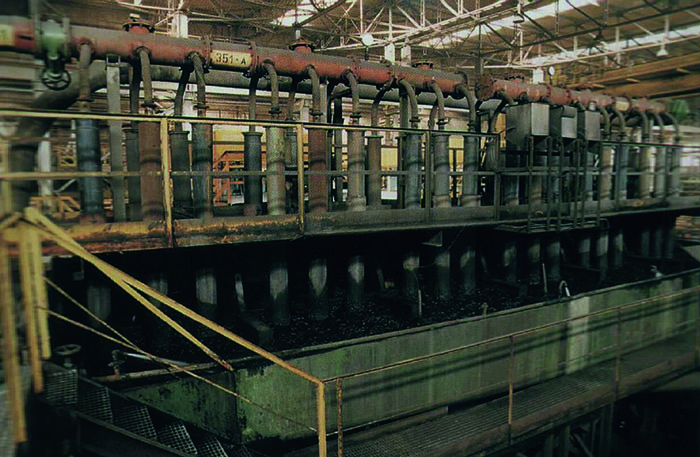 Stare maszyny flotacyjne w ZWR Polkowice 