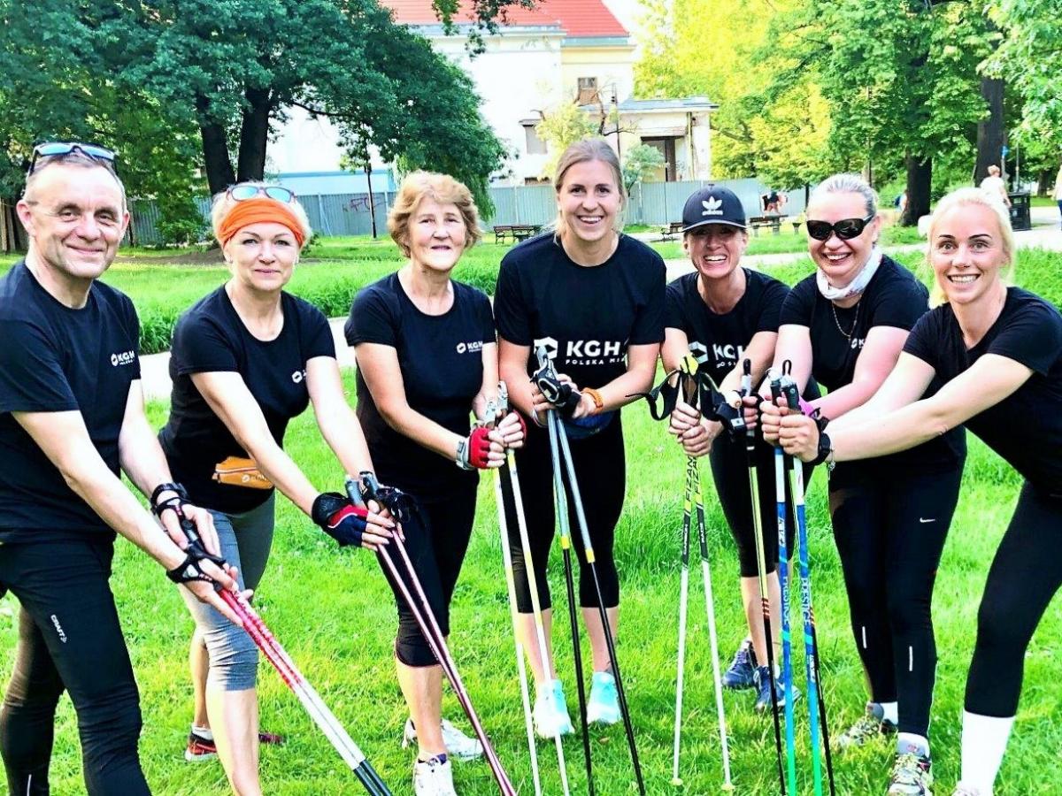 Uczestnicy projektu Nordic Walking Instruktażowo